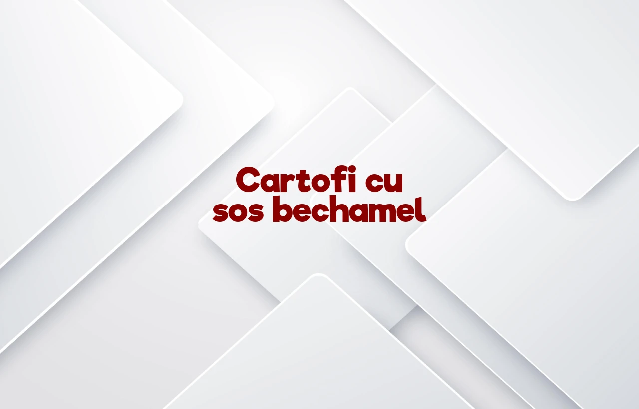 cartofi cu sos bechamel