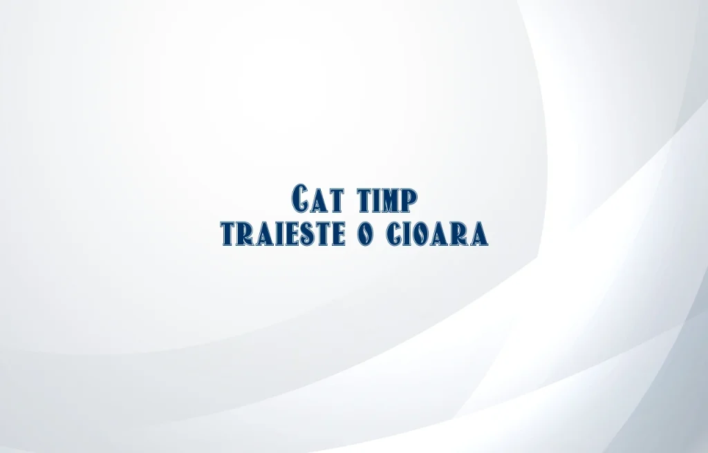 cat timp traieste o cioara