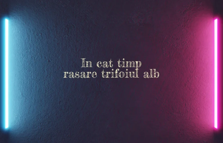 in cat timp rasare trifoiul alb