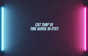 cat timp se tine aurul in otet