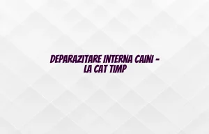 deparazitare interna caini la cat timp