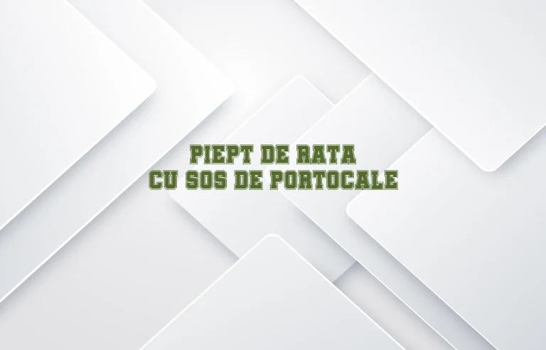 piept de rata cu sos de portocale