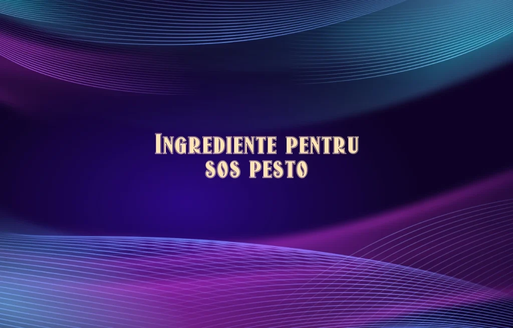 sos pesto ingrediente