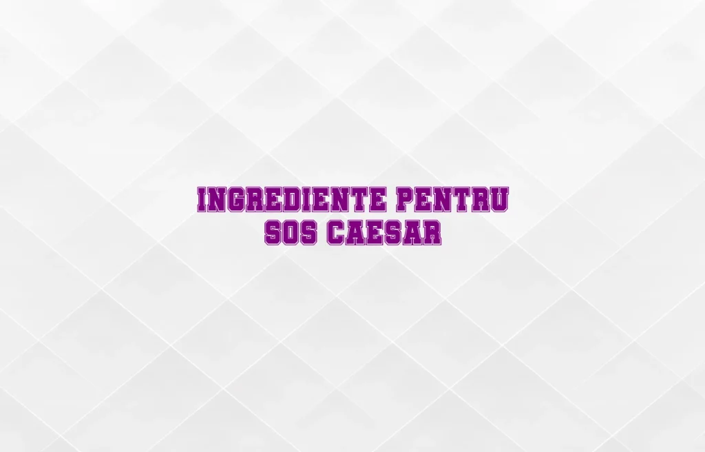sos caesar ingrediente