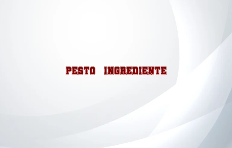 pesto ingrediente