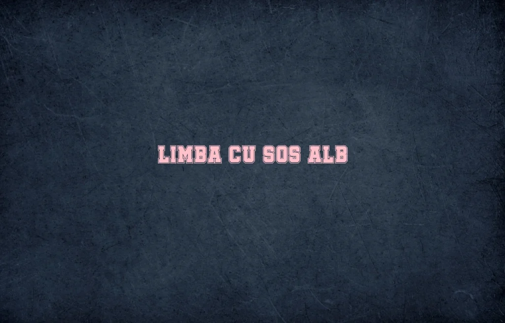limba cu sos alb