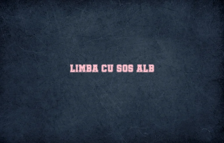 limba cu sos alb